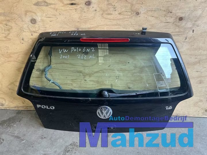 VW POLO 6N2 Zwart Achterklep achterdeur 1999-2001, Gebruikt, Volkswagen AG, Vw@volkswagen.de, Achter