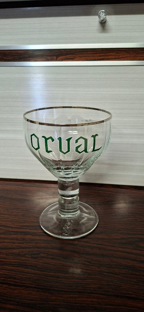 Orval glas groene letters, Ophalen of Verzenden, Nieuw
