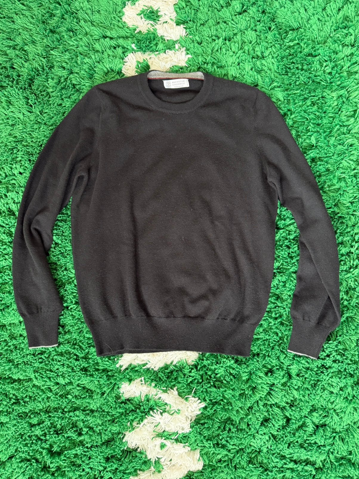 Brunello Cucinelli 100% Cashmere trui, Ophalen of Verzenden, Zo goed als nieuw, Maat 48/50 (M), Zwart
