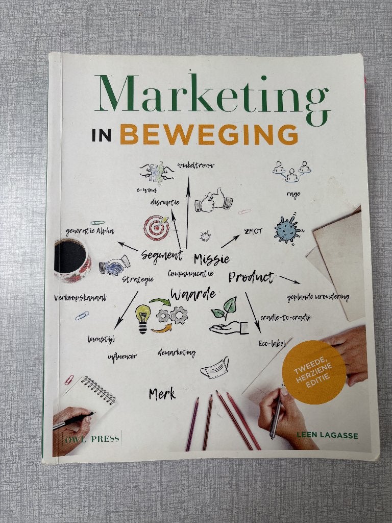 Handboek Marketing in beweging, Boeken, Ophalen of Verzenden, Zo goed als nieuw, Hoger Onderwijs