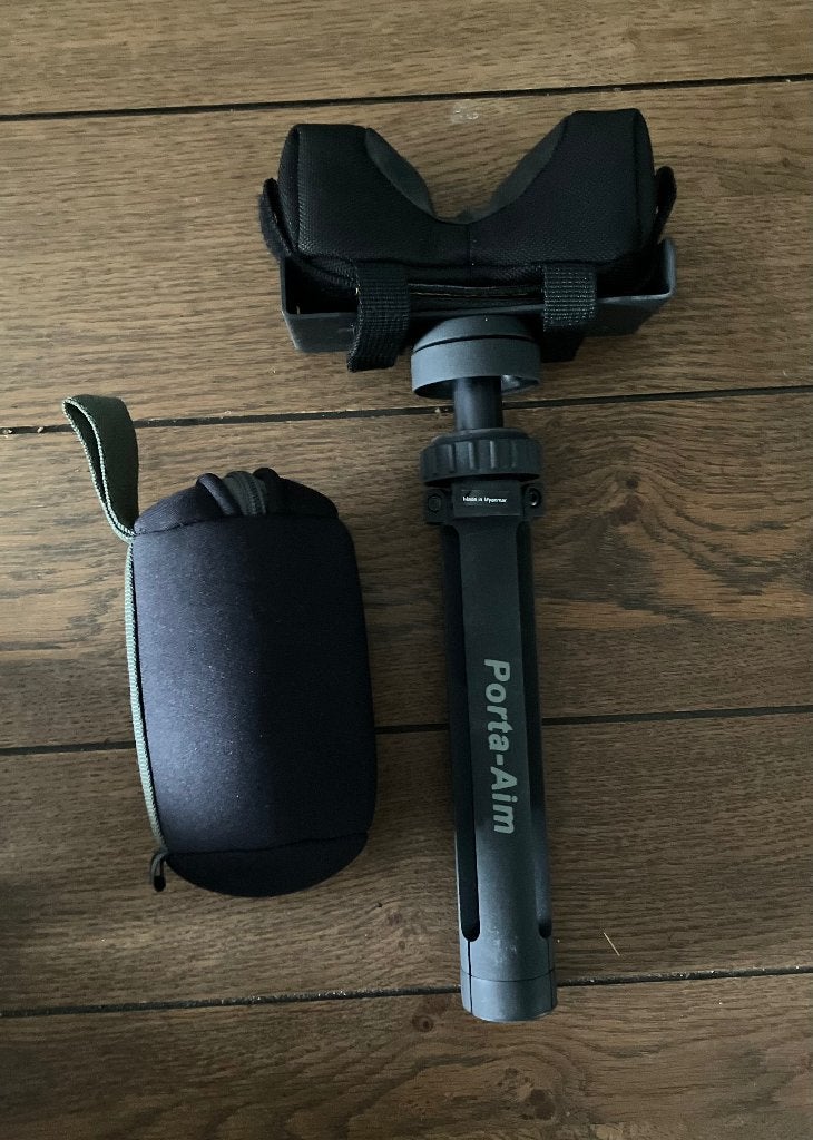 Vanguard porta aim schietsteun + kolf zakje, Ophalen of Verzenden