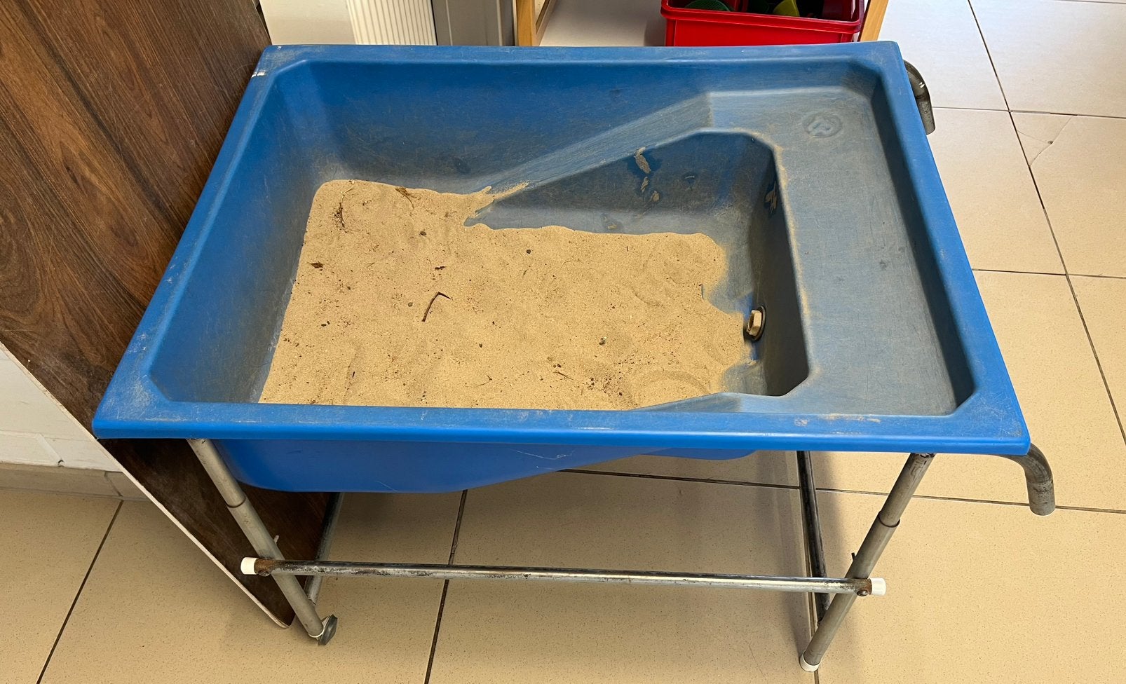 Zand of watertafel kleuterklas, Enlèvement, Utilisé