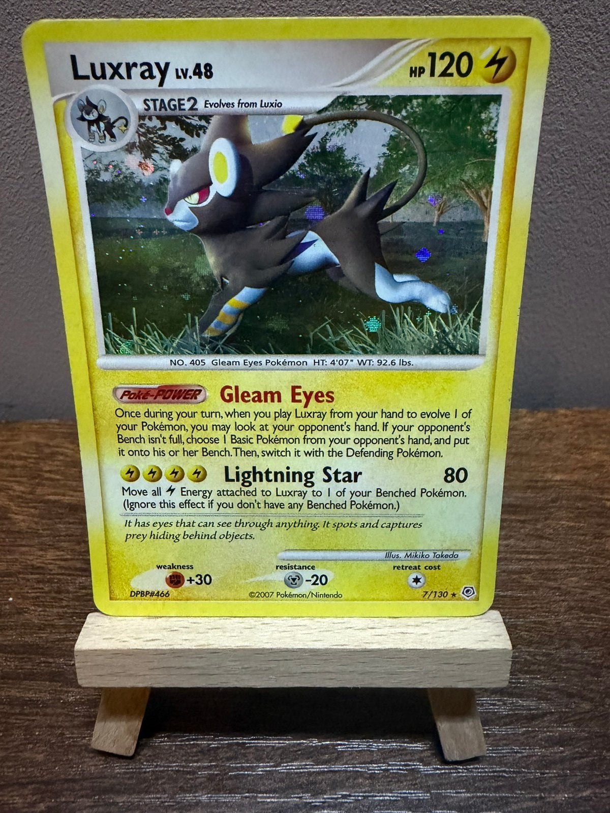 Luxray #7 - Diamond & Pearl, Ophalen, Gebruikt, Losse kaart