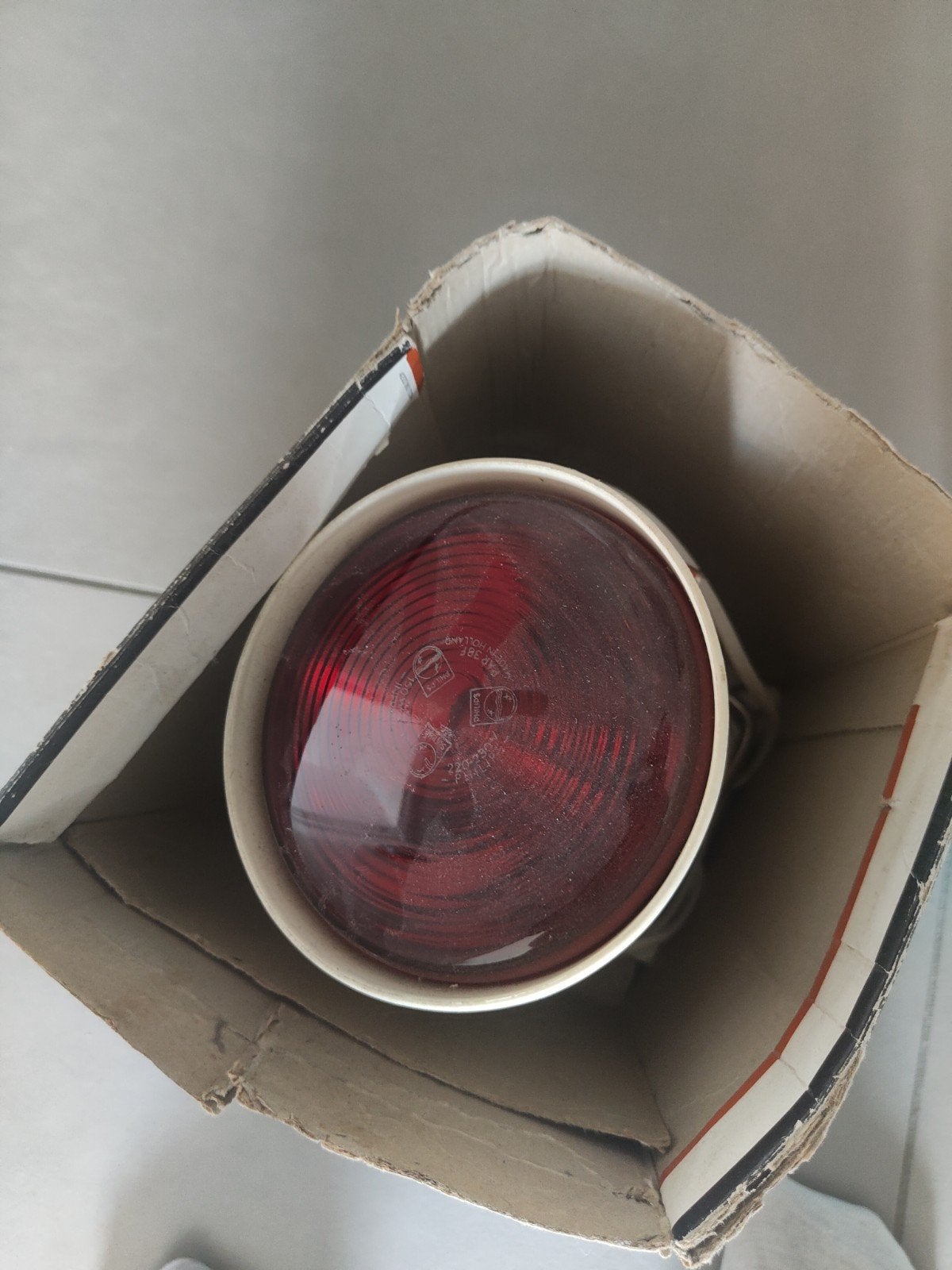 Infrarood lamp retro, Ophalen