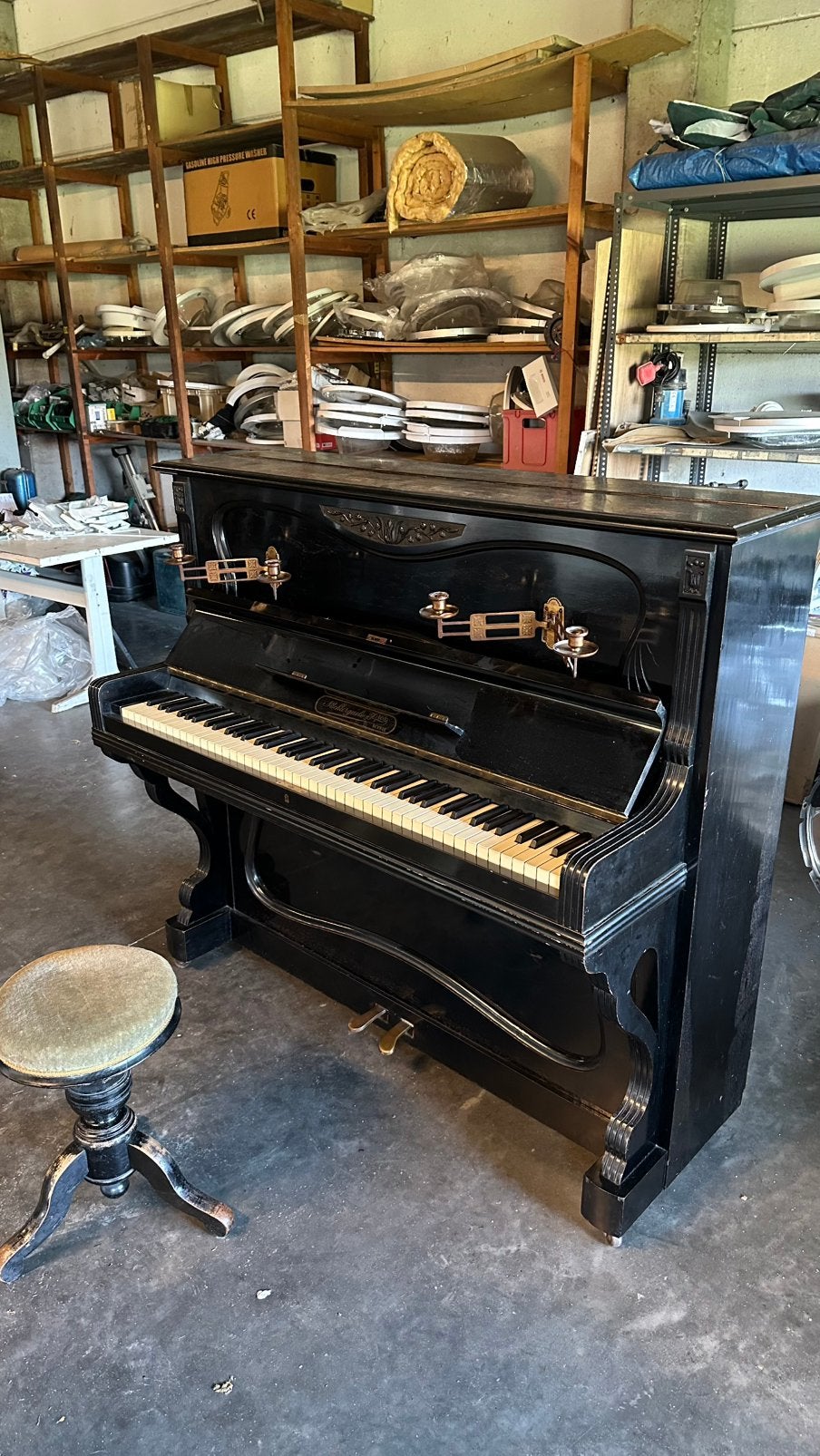 Antieke Piano Nachtergaele Frères (Deinze) – Werkend –, Ophalen, Gebruikt, Piano
