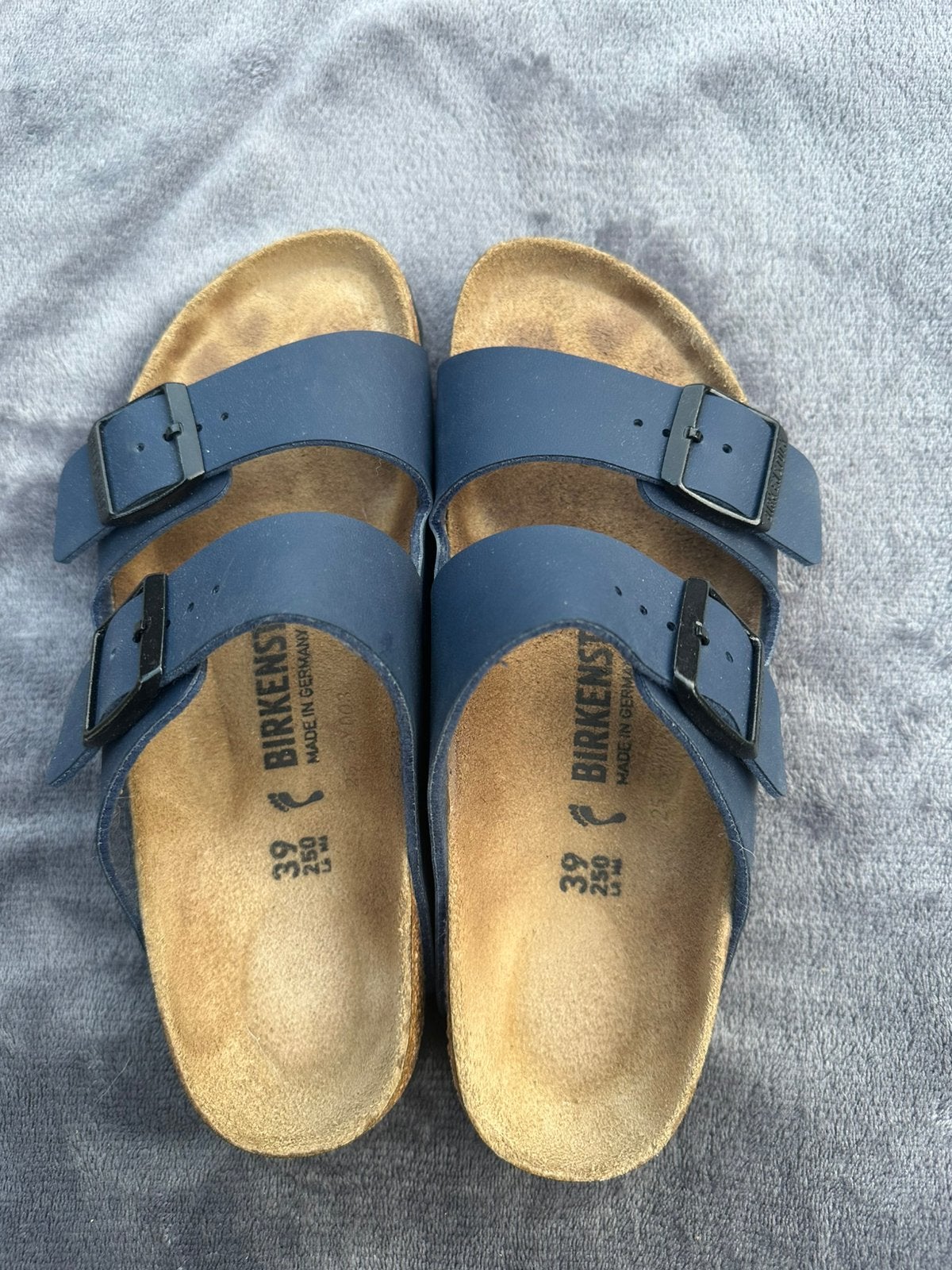 Birkenstock arizona maat 39, Kleding | Dames, Slippers, Blauw, Ophalen of Verzenden, Zo goed als nieuw