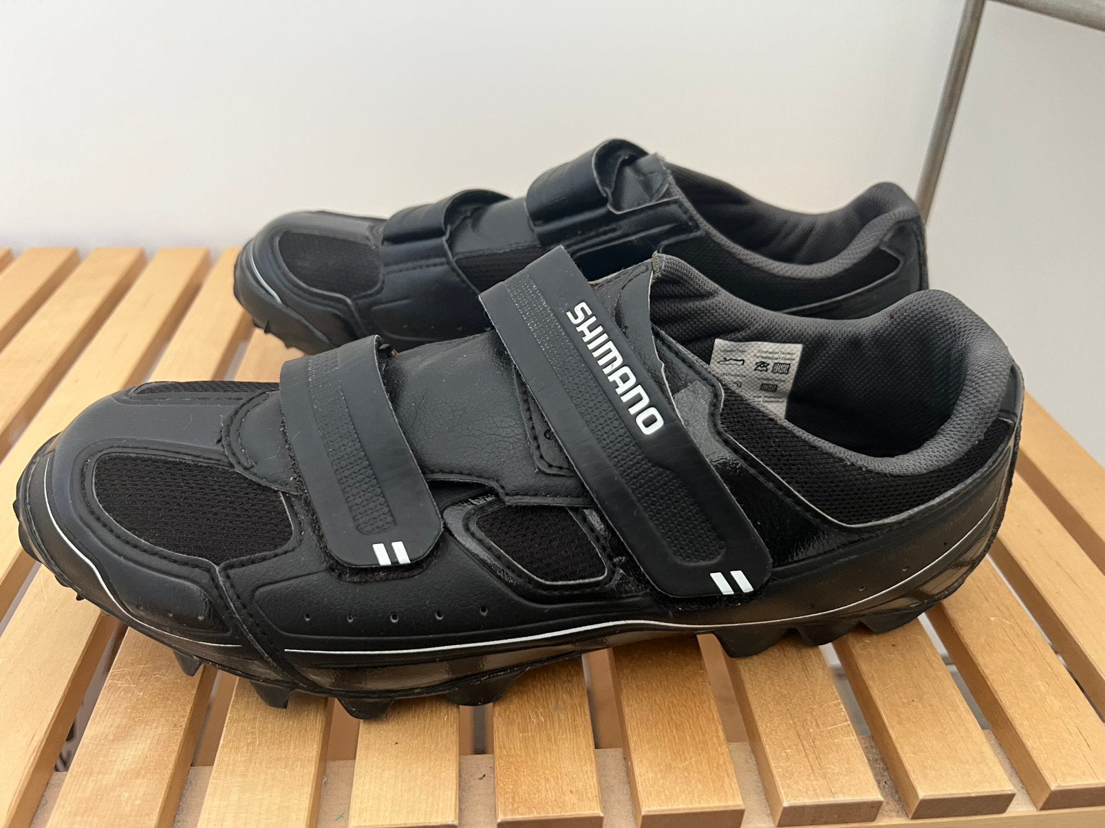 Chaussures de vélo VTT Shimano taille 45 + crampons SPD, Enlèvement ou Envoi, Utilisé, Chaussures
