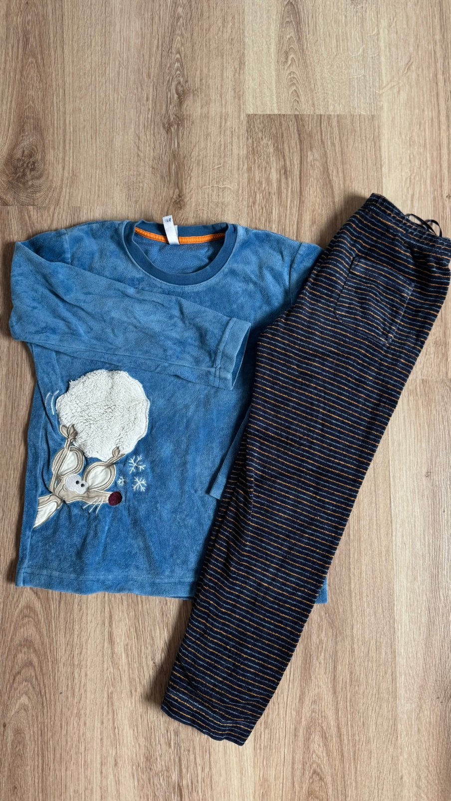 Warme , dikke Woody pyjama 8 jaar ., Kinderen en Baby's, Ophalen of Verzenden, Zo goed als nieuw