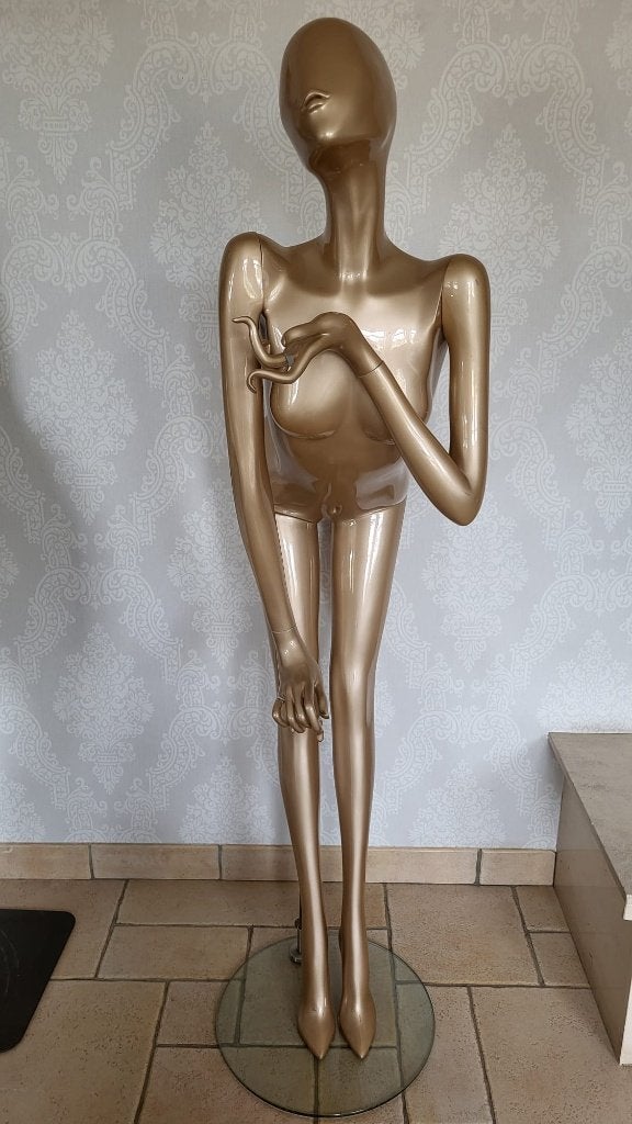 Originele Hans Boodt paspop F3604-Z goud met glazen voet, Kleding | Dames, Kledingrekken, Ophalen, Gebruikt