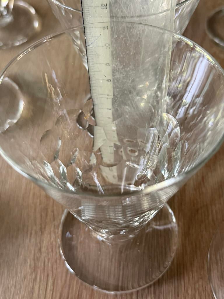 Verres art devo vintage eau vin, Collections, Verres & Petits Verres, Utilisé, Enlèvement