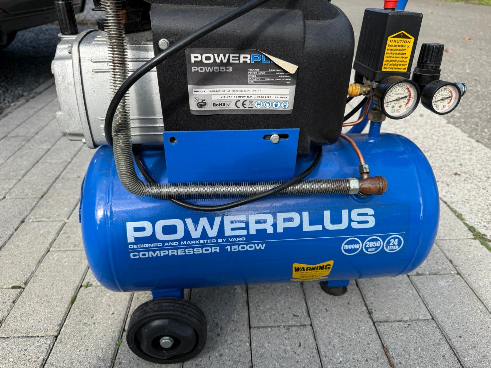 Compressors, Doe-het-zelf en Bouw, Ophalen, Gebruikt