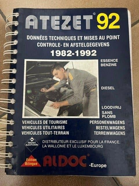 afstelgegevens handboek, Ophalen of Verzenden