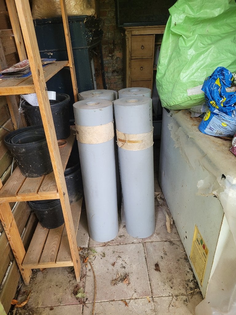 4 rouleaux Neufs Membrane VAEPLAN F 1,5mm (100m²) – Derbigum, Gris, Synthétique, Enlèvement, Autres types