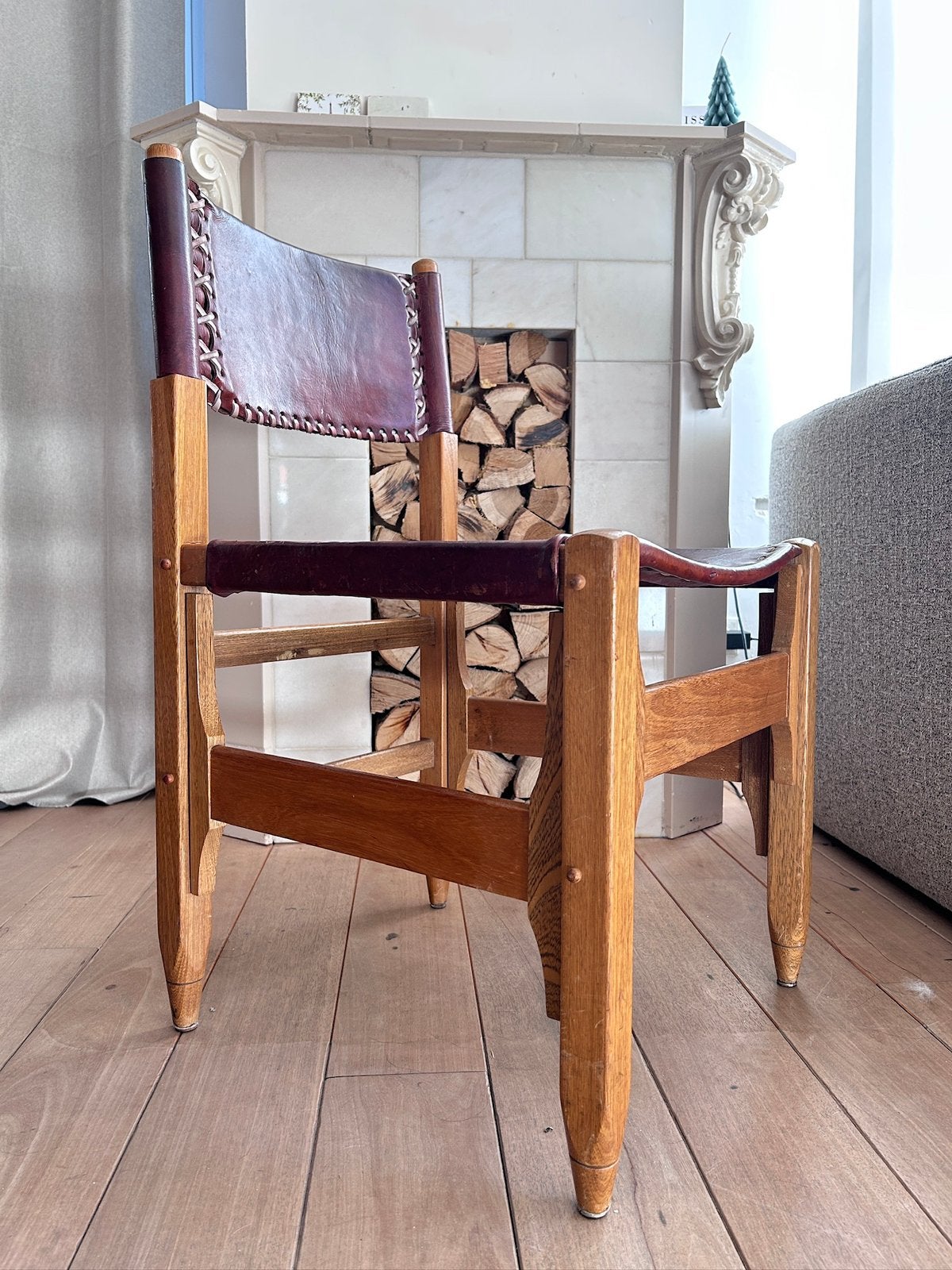 Vintage brutalist design stoel, Moins de 75 cm, Vintage design brutalist, Enlèvement, Utilisé