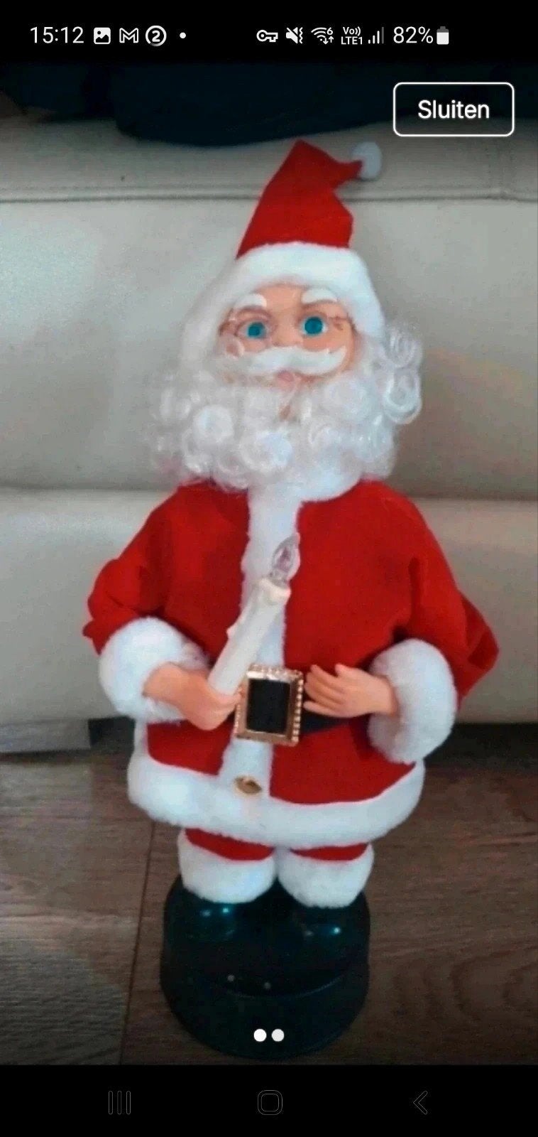 mooi kerstman met licht en muziek, Diversen, Ophalen of Verzenden, Zo goed als nieuw