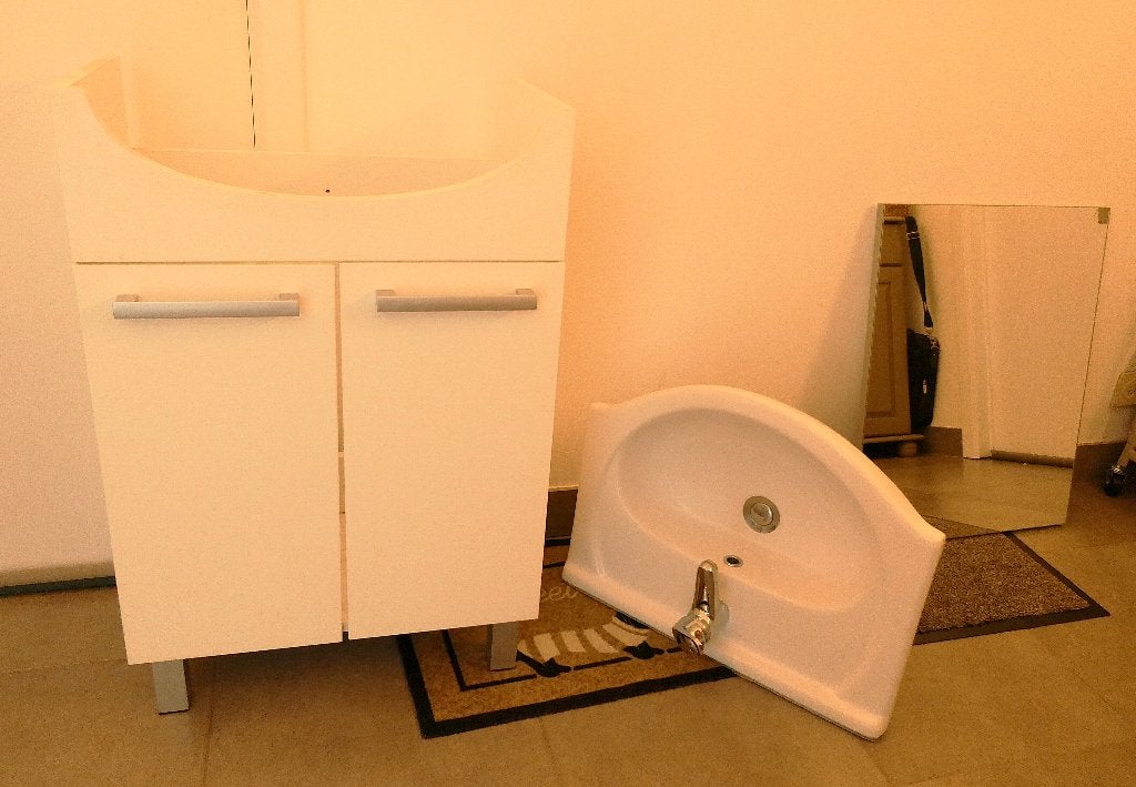 MEUBLE DE SALLE DE BAIN, LAVABO, Maison & Meubles, Salle de bain | Meubles de Salle de bain, Enlèvement, Comme neuf
