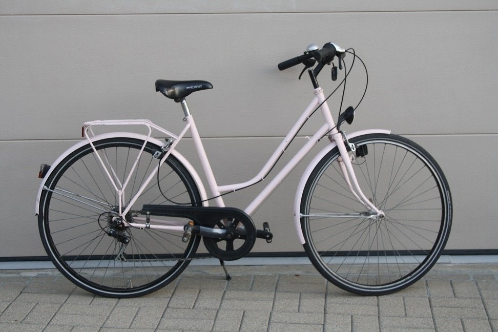 Roze Gepersonaliseerde Studentenfiets Damesmodel was Novy, Fietsen en Brommers, Fietsen | Dames | Damesfietsen, Gebruikt, Overige merken