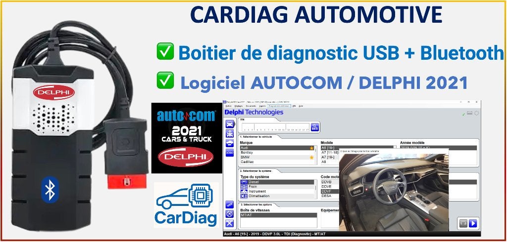 Logiciel Delphi / Autocom 2021 autos et camions, Enlèvement ou Envoi, Neuf