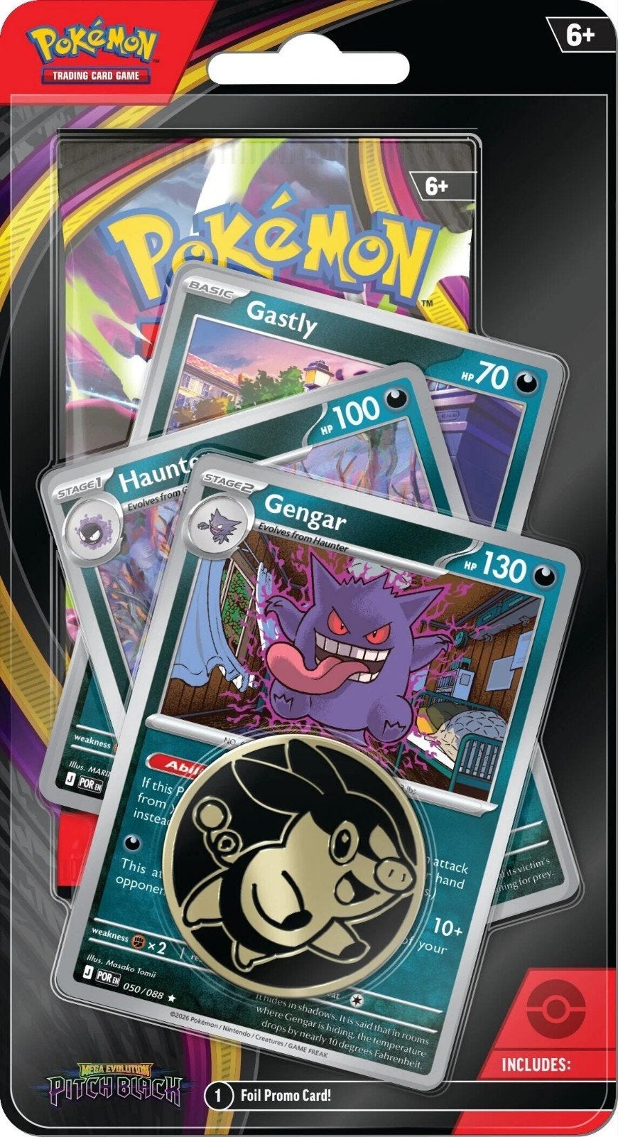 Pitch Black: Gengar Premium Checklane Blister, Ophalen, Nieuw