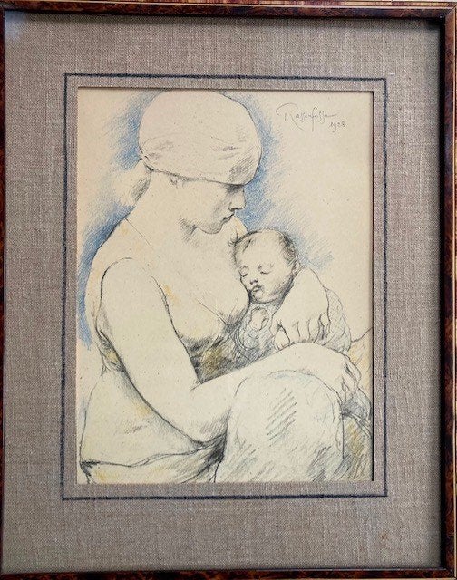 Gravure gesigneerd Armand Rassenfosse 1928., Antiek en Kunst, Kunst | Etsen en Gravures, Ophalen, Gravure