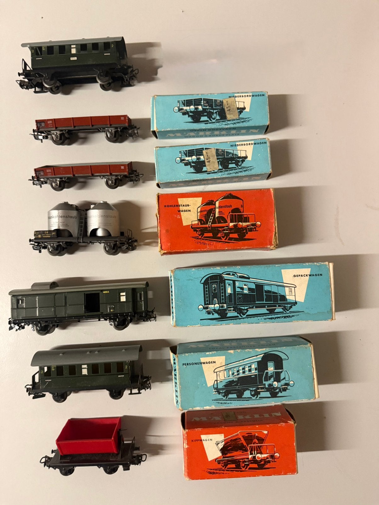 Märklin H0—7 voitures ancienne 4000 /4003 /4503 /4511 /4513, Enlèvement ou Envoi, Utilisé, Wagon, Märklin