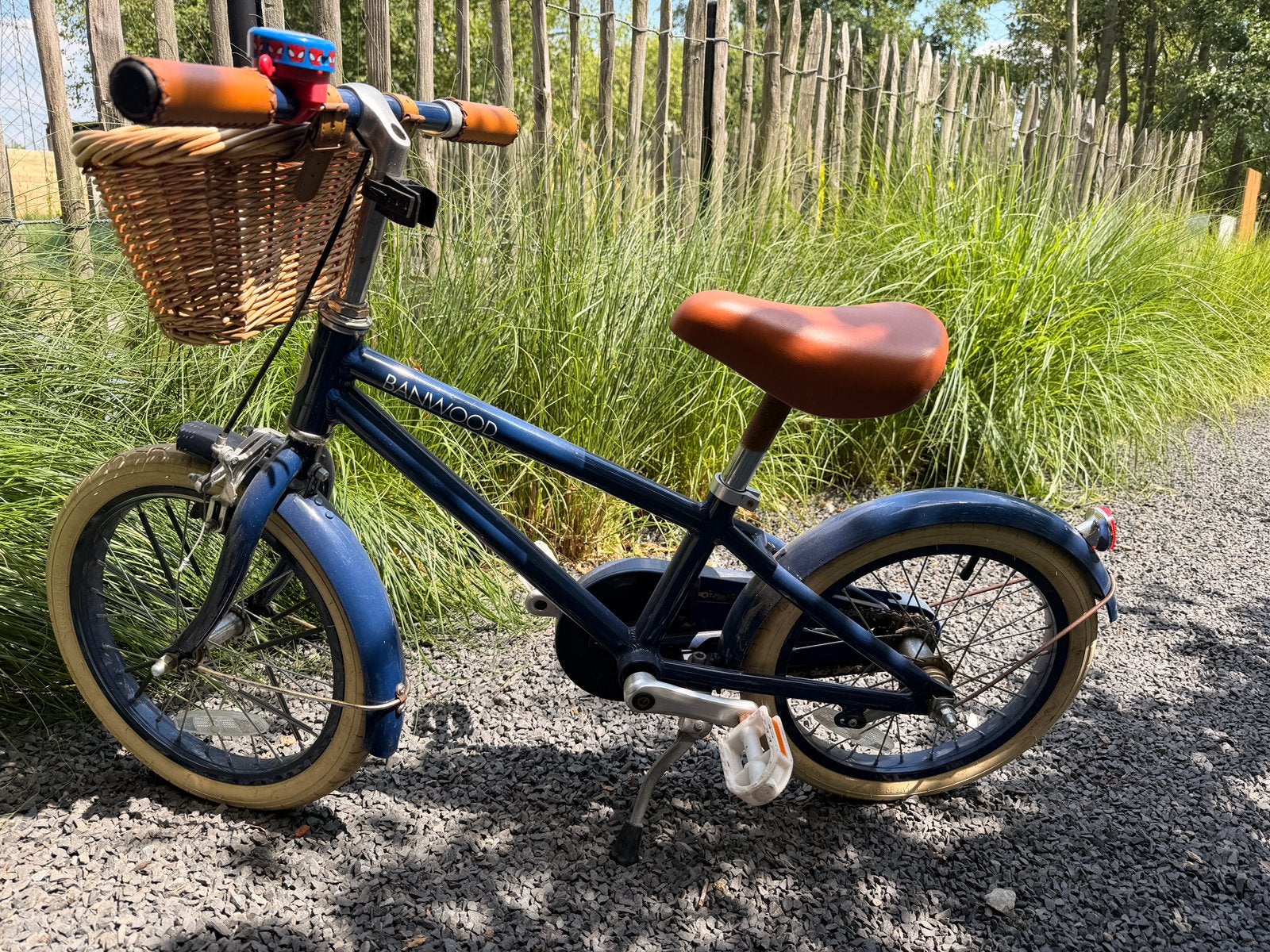Banwood kinderfiets Classic 16inch BLAUW, Fietsen en Brommers, Ophalen, Terugtraprem, Zijwieltjes, 16 tot 20 inch