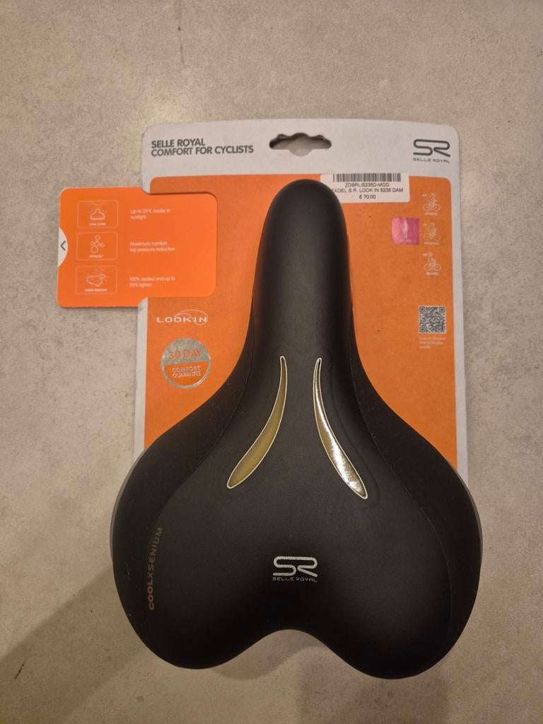 Selle Royal fietszadel look in 5235 dames, Fietsen en Brommers, Fietsonderdelen, Ophalen, Selle royal, Elektrische fiets, Nieuw