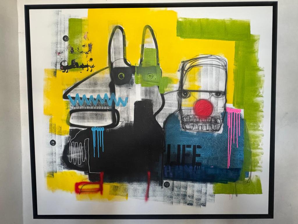 Schilderij van Hamelink (rauw duo), Antiek en Kunst, Ophalen