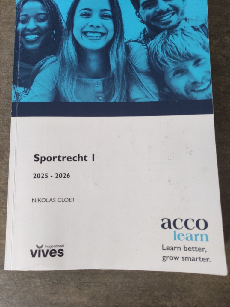 Cursus Sportrecht, Ophalen of Verzenden, Gelezen, Hoger Onderwijs, Nicolas cloet