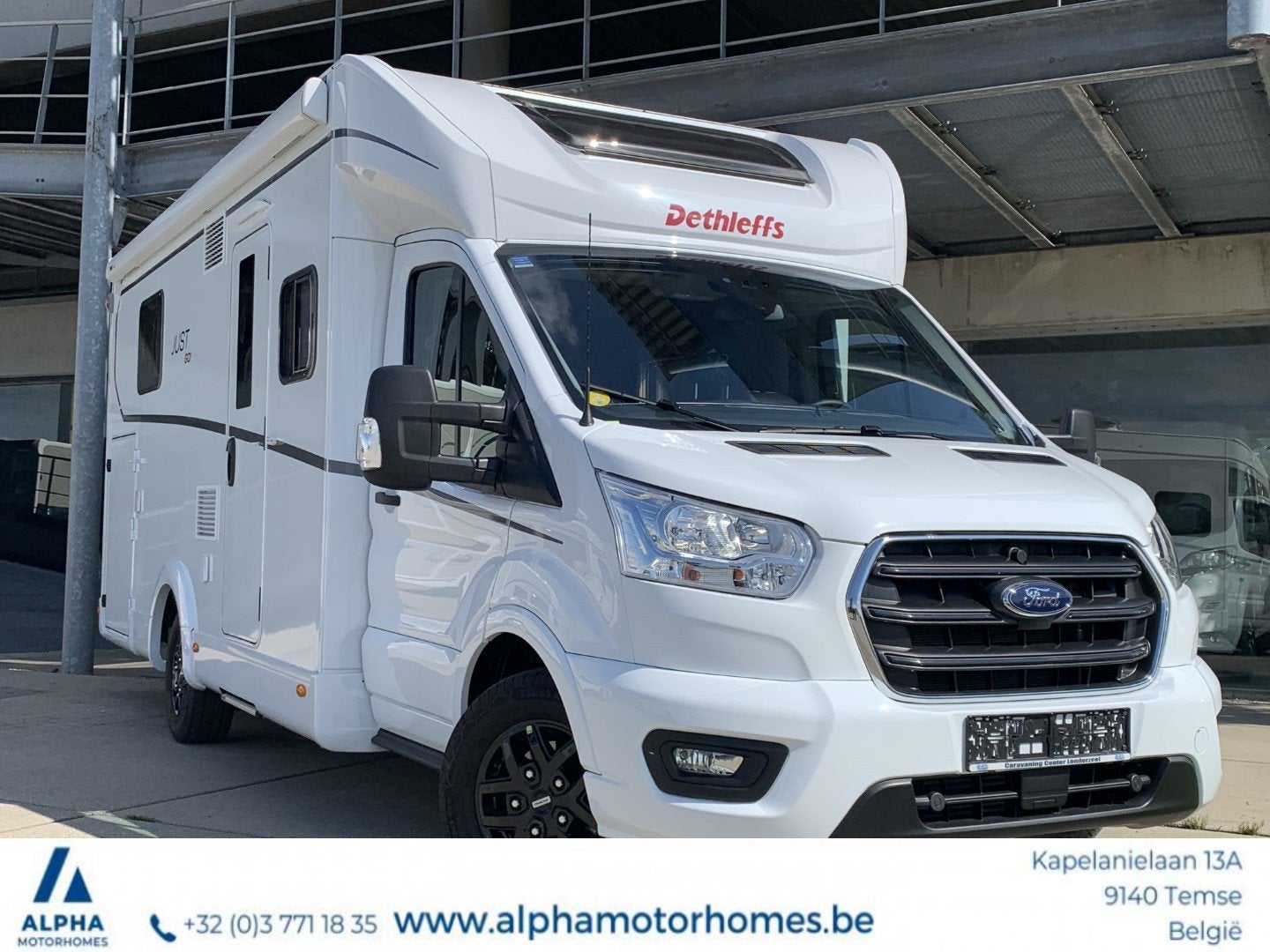 Dethleff'S/T7055 DBL Just Go Ford 155 PK automaat/NG, 7 tot 8 meter, Bedrijf, Diesel, Half-integraal