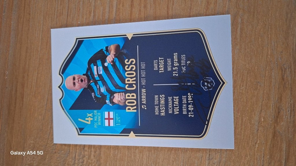 Foto met handtekening (print); Rob Cross # Darts, Ophalen of Verzenden, Nieuw, Overige typen