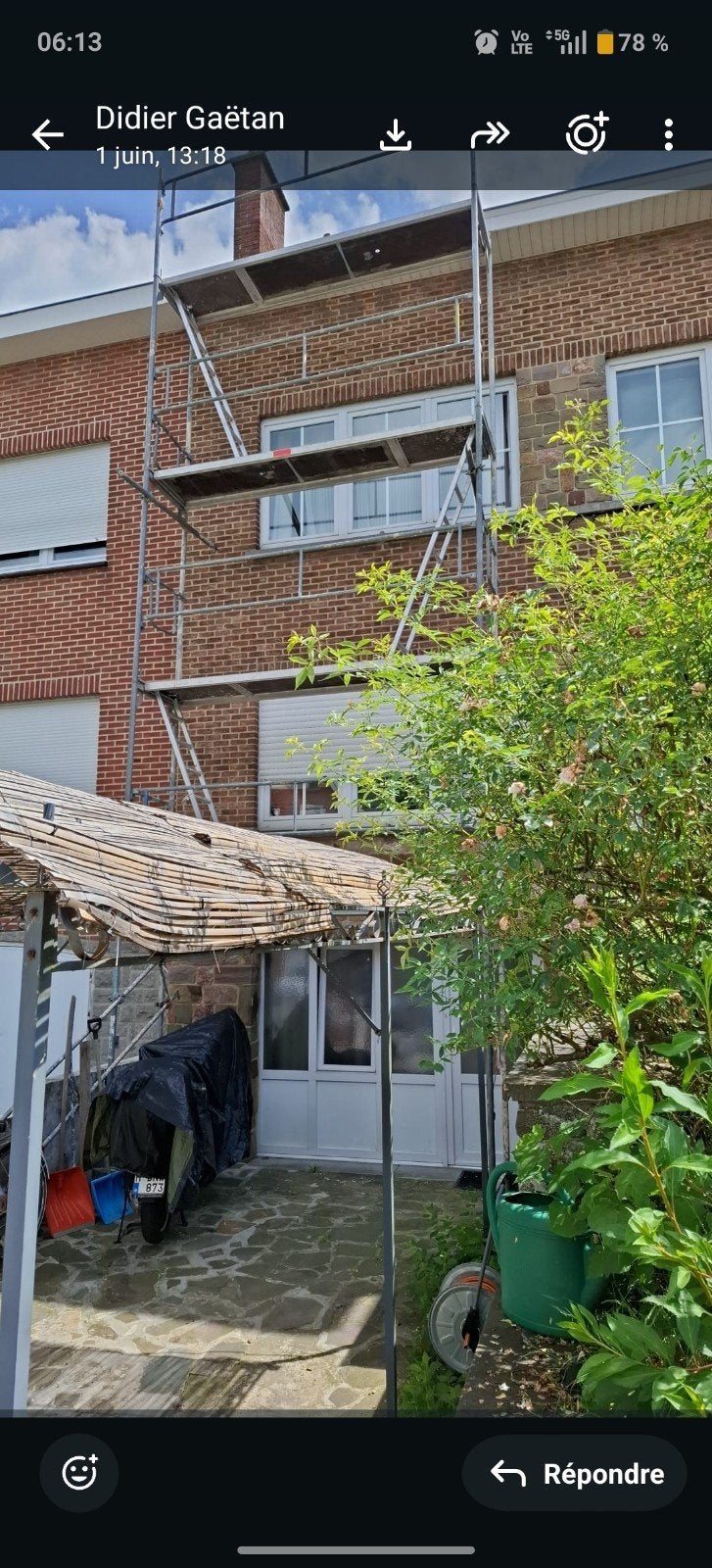 Échafaudage professionnel 8m x 3m sur 4 etage, Bricolage & Construction, Échafaudages, Enlèvement ou Envoi