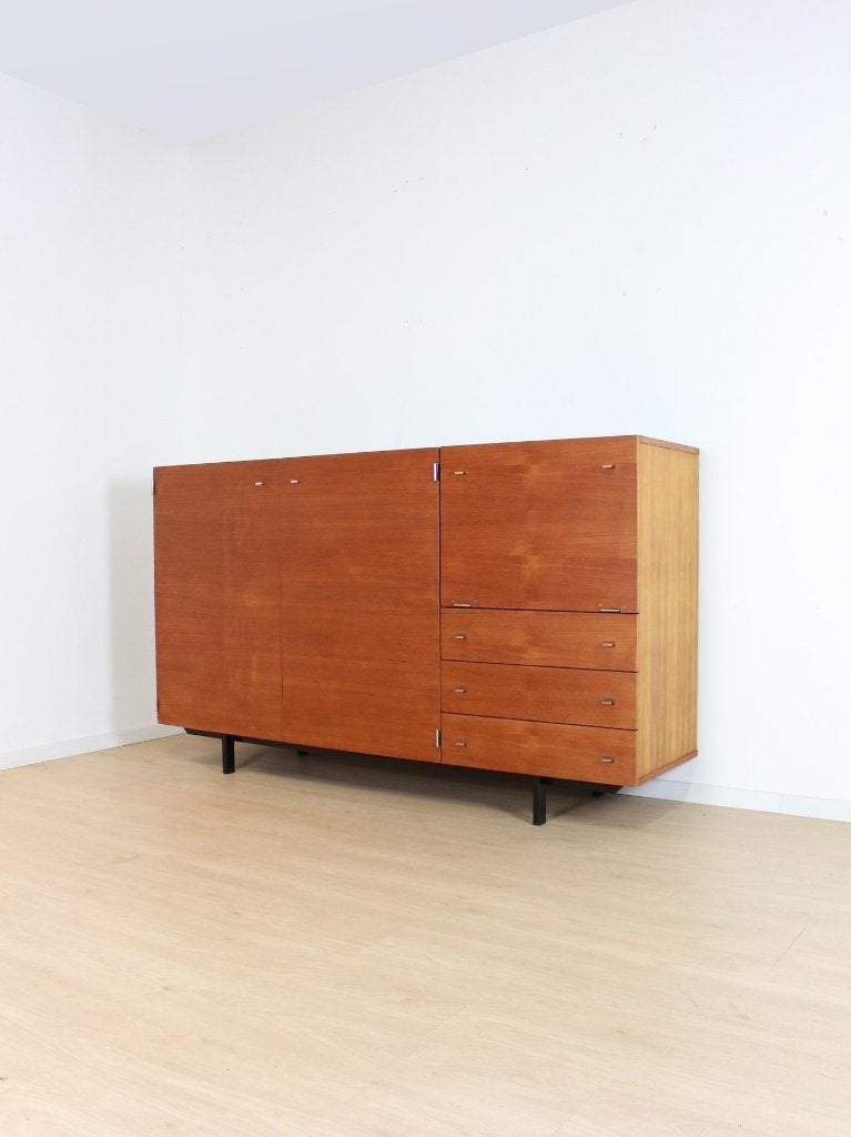 Vintage kast – Pierre Guariche, Meurop, Maison & Meubles, Armoires | Buffets, Utilisé, 100 à 150 cm, 150 à 200 cm, 25 à 50 cm
