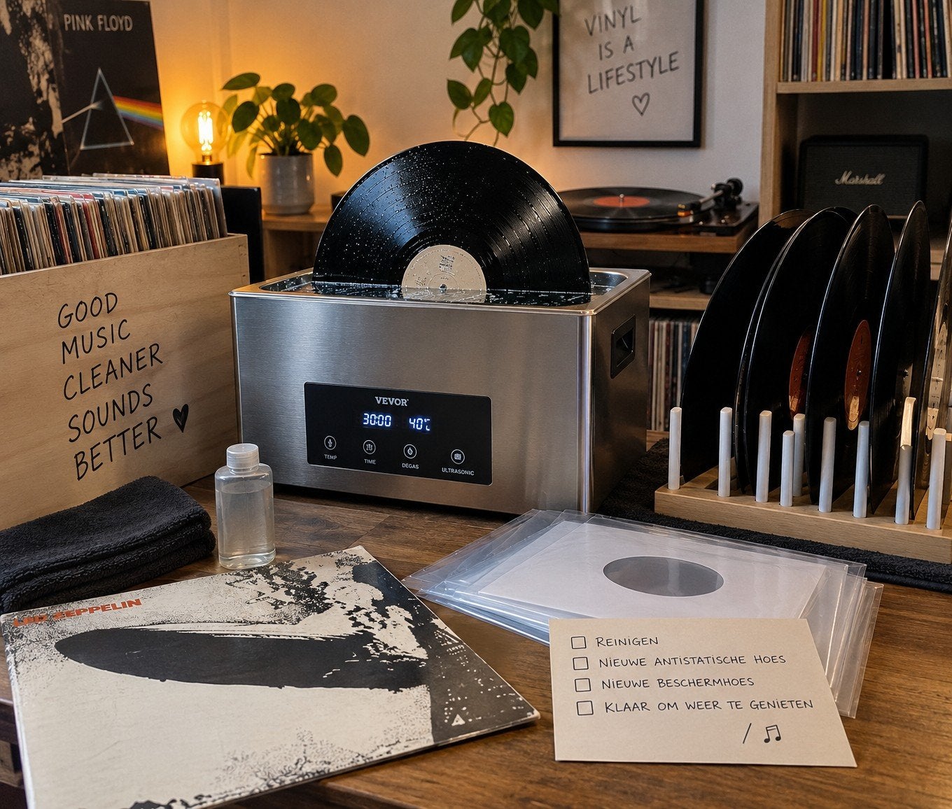 Zorg voor je vinyl – Ultrasoon reinigen, TV, Hi-fi & Vidéo, Tourne-disques, Enlèvement