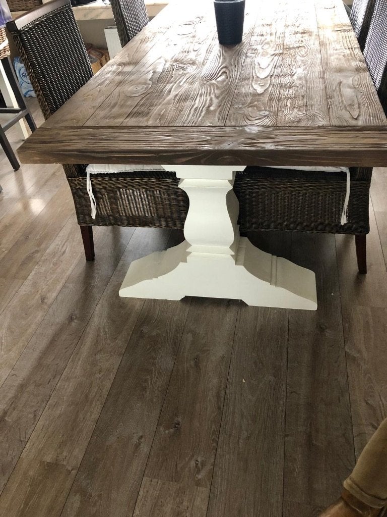 Landelijke eettafel , weg wegens plaatsgebrek, Ophalen, 100 tot 150 cm, Vijf personen of meer, 200 cm of meer