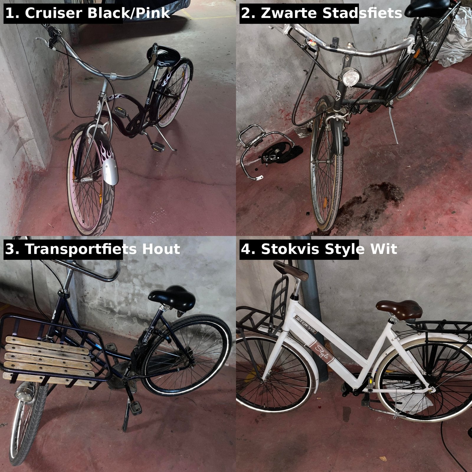 4 Fietsen Te Koop - Stadsfietsen - Ophalen Antwerpen, Enlèvement, Utilisé, Autres marques