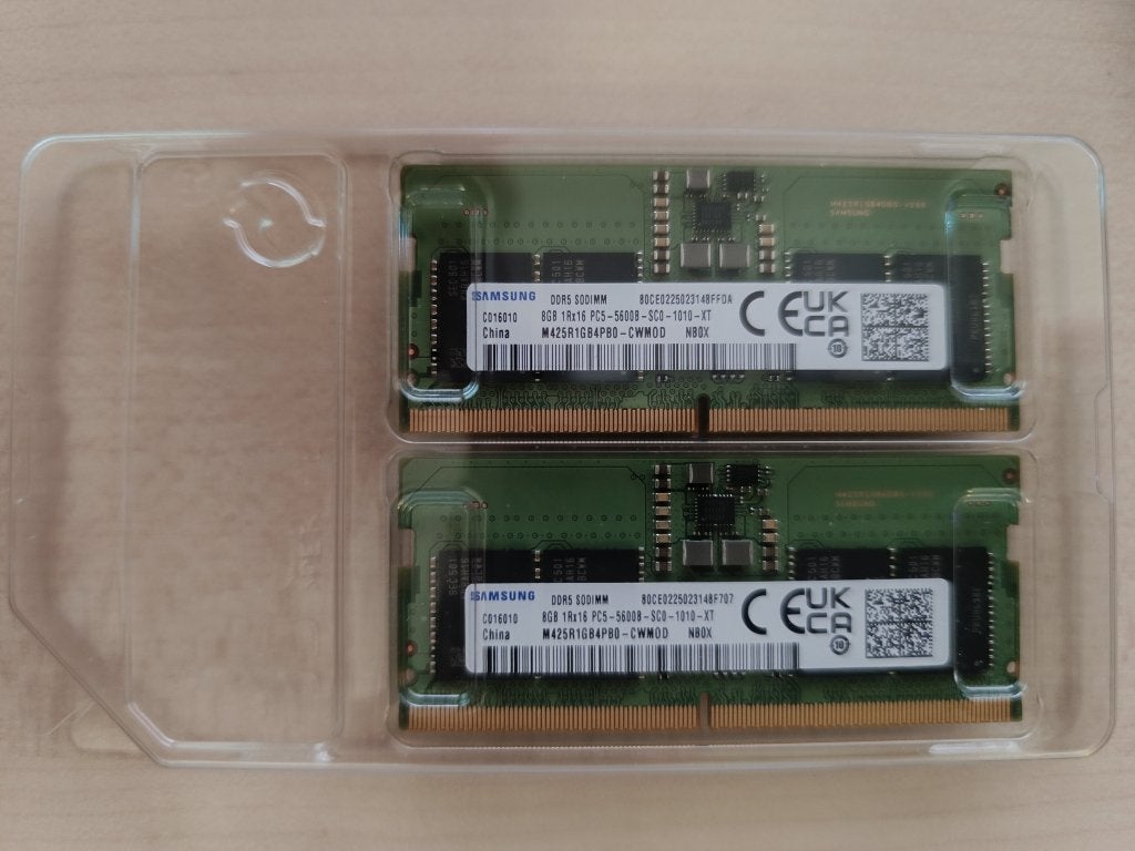 DDR5 SODIMM 2x8Go Samsung 5600, Computers en Software, RAM geheugen, Ophalen, Nieuw, DDR5, Laptop