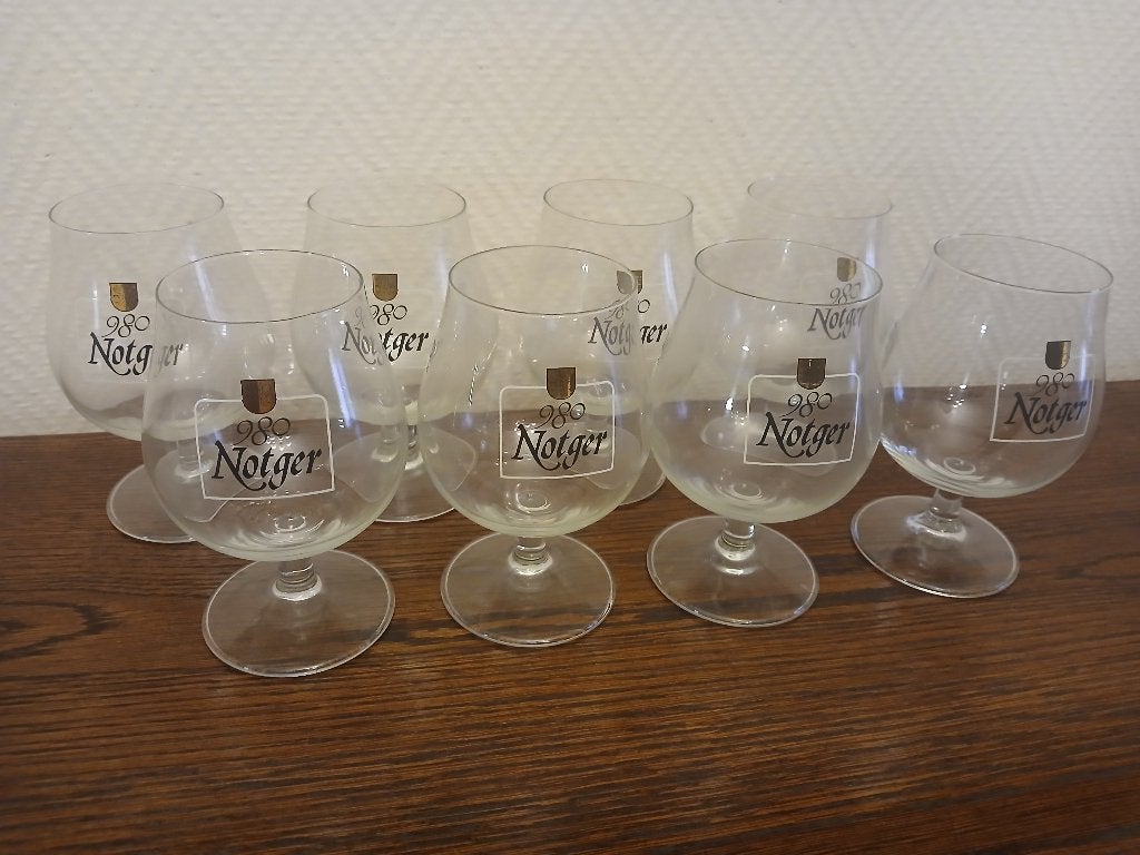 8 verres a bière Notger 980, Enlèvement, Comme neuf, Verre ou Verres, Autres marques