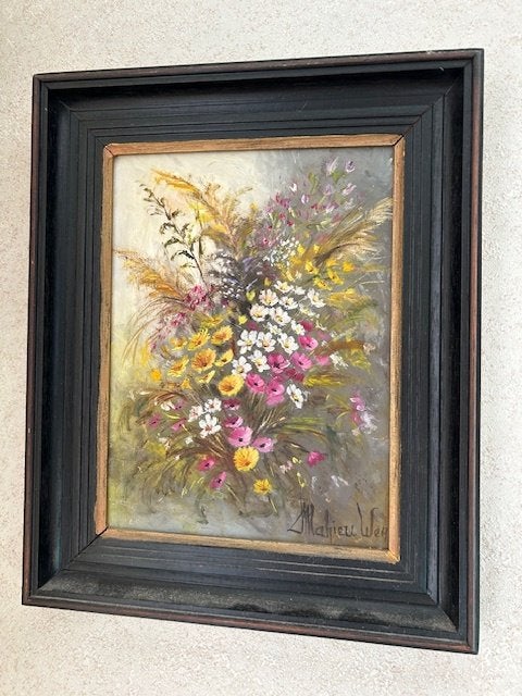 Schilderij Werner Mahieu klassiek bloemen, Enlèvement ou Envoi, Classique, Fleurs