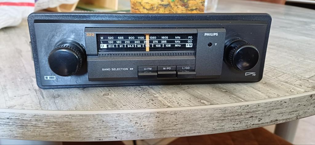 Autoradio Philips vintage, Autos : Divers, Autoradios, Enlèvement, Utilisé