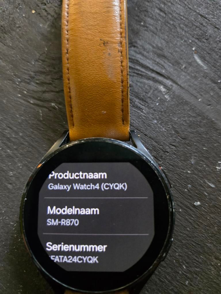 Galaxy watch, Ophalen
