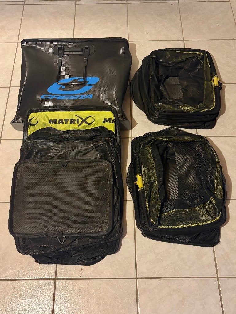 3x matrix keepnet + stinkbag, Watersport en Boten, Ophalen, Zo goed als nieuw, Net of Fuik