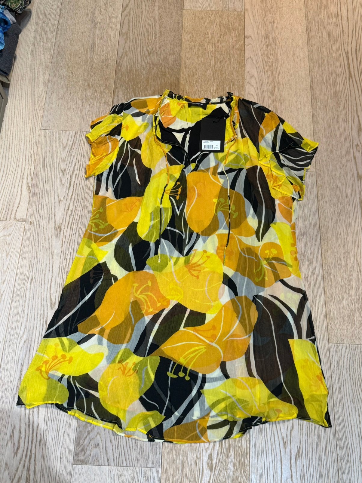 Neuve valzur 245€ robe the kooples TU, Enlèvement ou Envoi, Comme neuf, Jaune