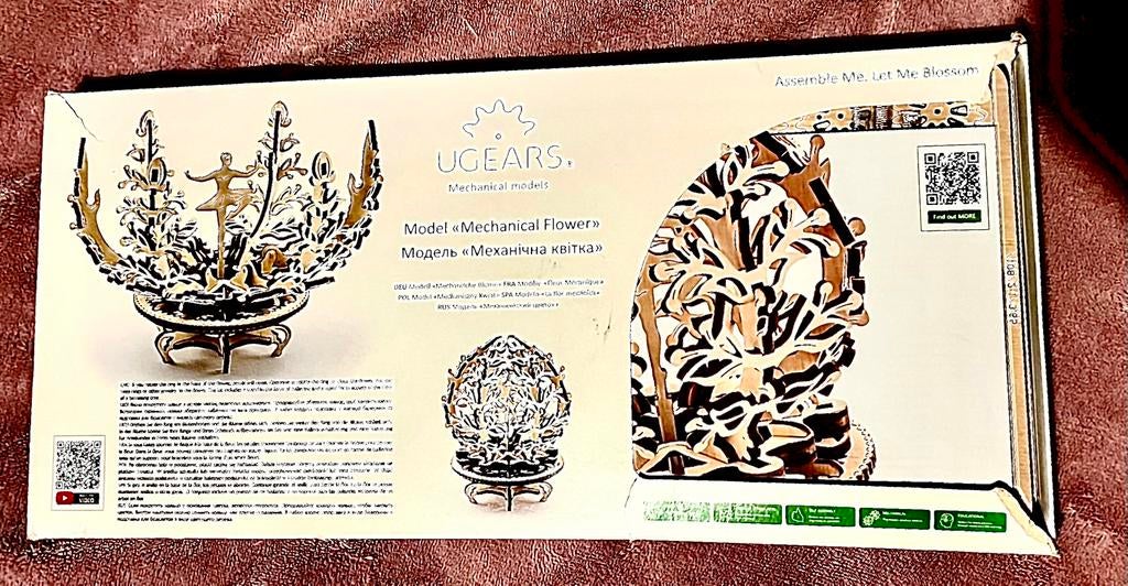 Ugears Mechanical Flower – Nieuw  Houten 3D Bouwpakket, Ophalen, Nieuw