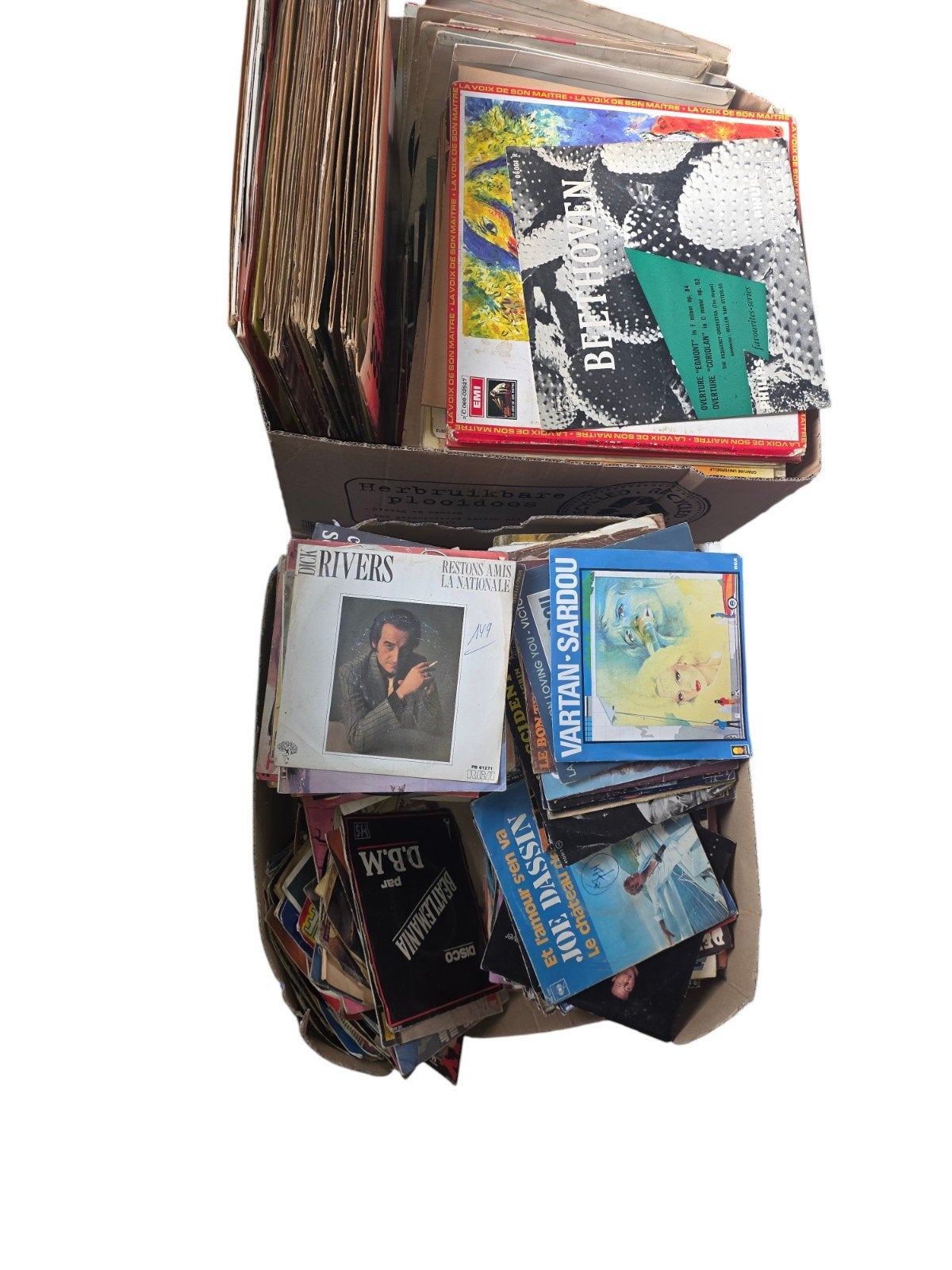 Grand lot de disques vinyles anciens (33T & 45T) – Sortie de, CD & DVD, Enlèvement, Utilisé
