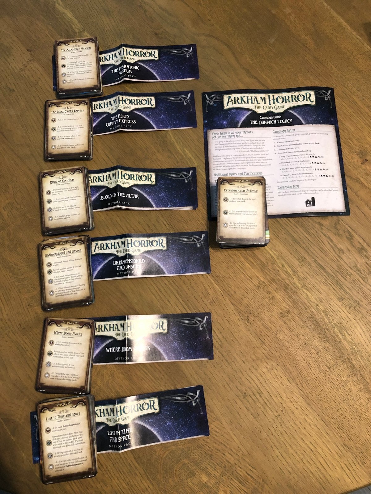 Arkham horror lcg Dunwich Legacy campaign, Hobby en Vrije tijd, Gezelschapsspellen | Kaartspellen, Ophalen of Verzenden, Zo goed als nieuw