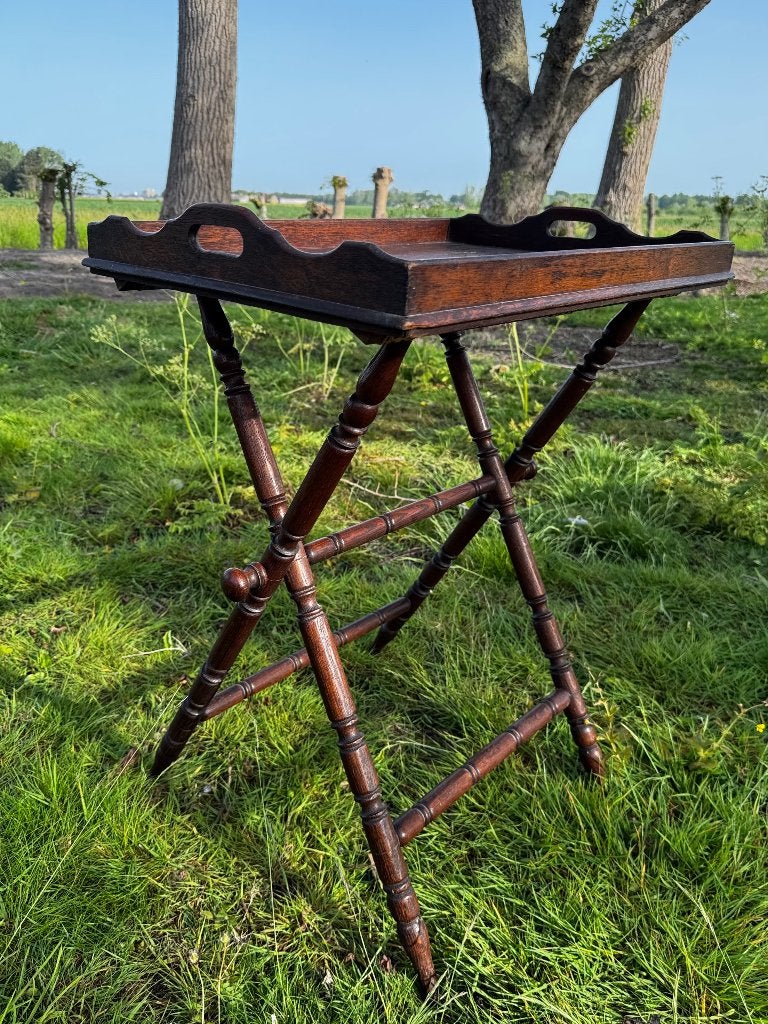 DIENBLADTAFEL (onderdeel van set Brocante - Antieke meubels), Ophalen