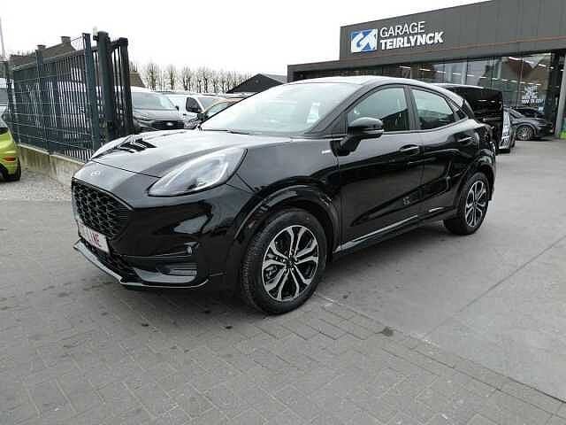 Ford Puma ST-line 1.0 i MHEV Hybride 125pk Camera '24, Auto's, Puma, Euro 6, Zwart, Bedrijf