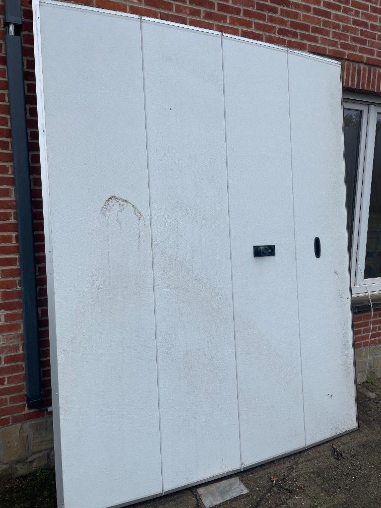 Garagepoort, Doe-het-zelf en Bouw, Deuren en Vliegenramen, Ophalen, Gebruikt, Kunststof, Garagedeur