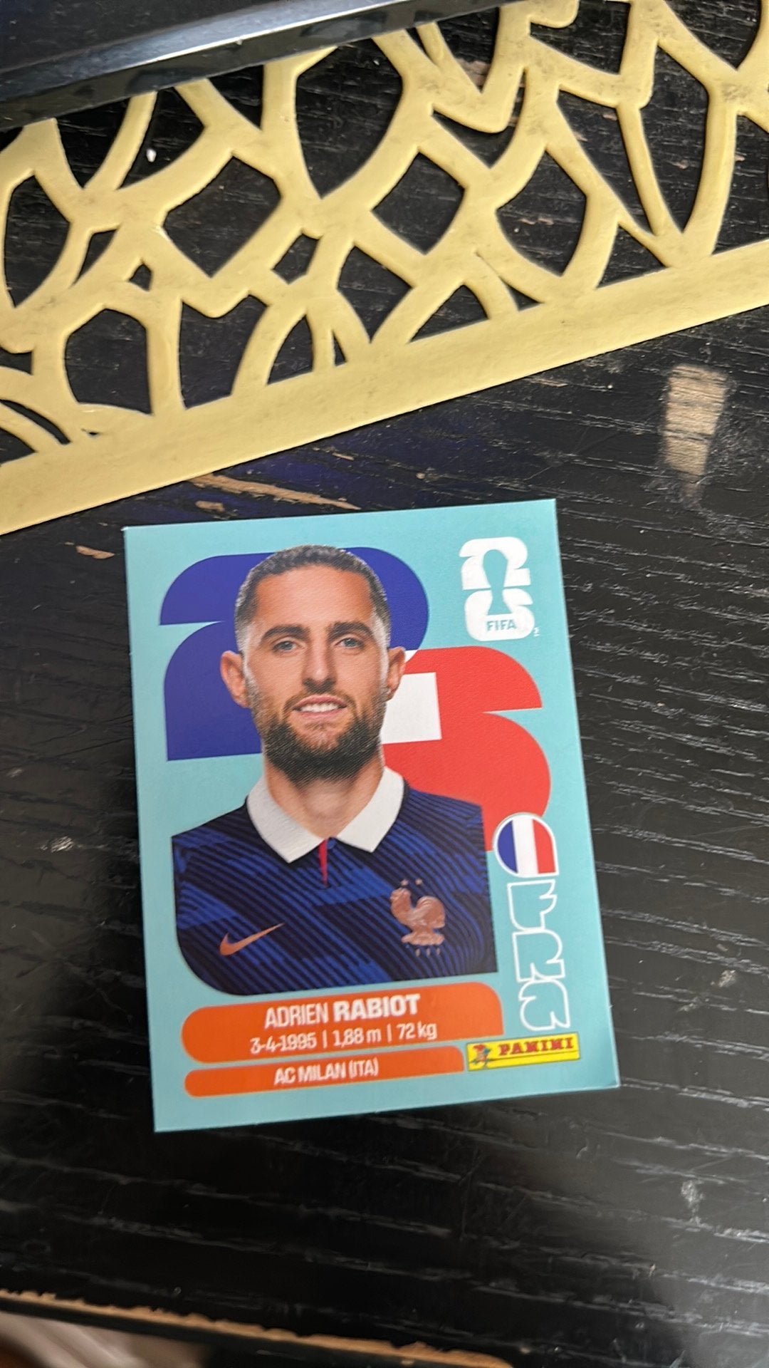 Adrien rabiot wk 2026, Verzamelen, Sportartikelen en Voetbal, Ophalen, Zo goed als nieuw